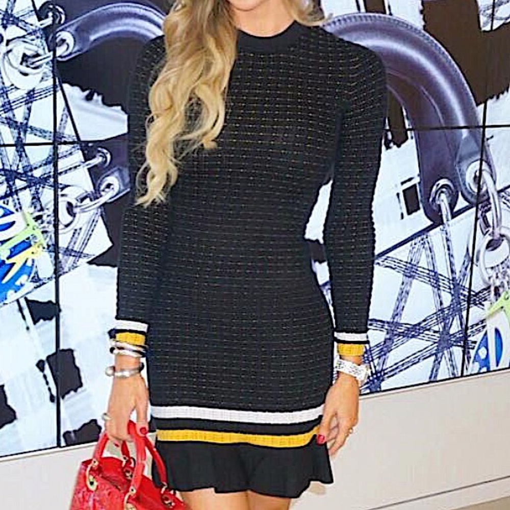 Women’s 3.1 Phillip Lim black knit long sleeve dress size x small